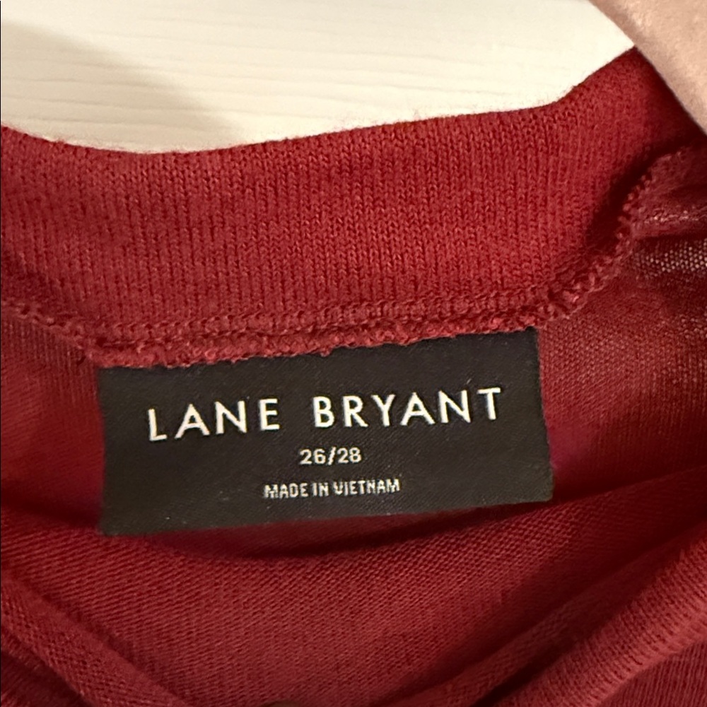 LANE BRYANT long sleeved turtle neck with faux button sleeeves - Picture 3 of 4